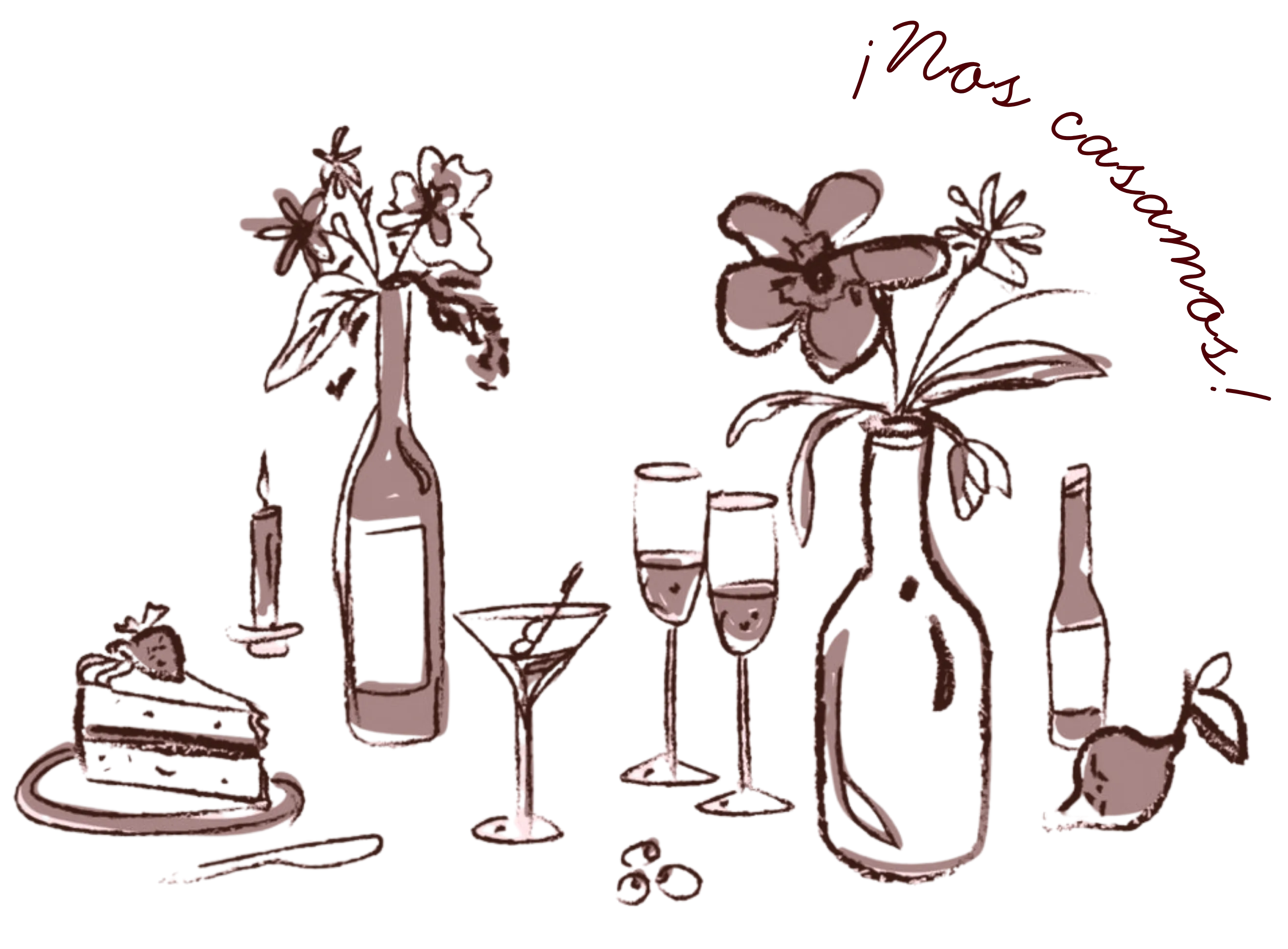 flores y vino