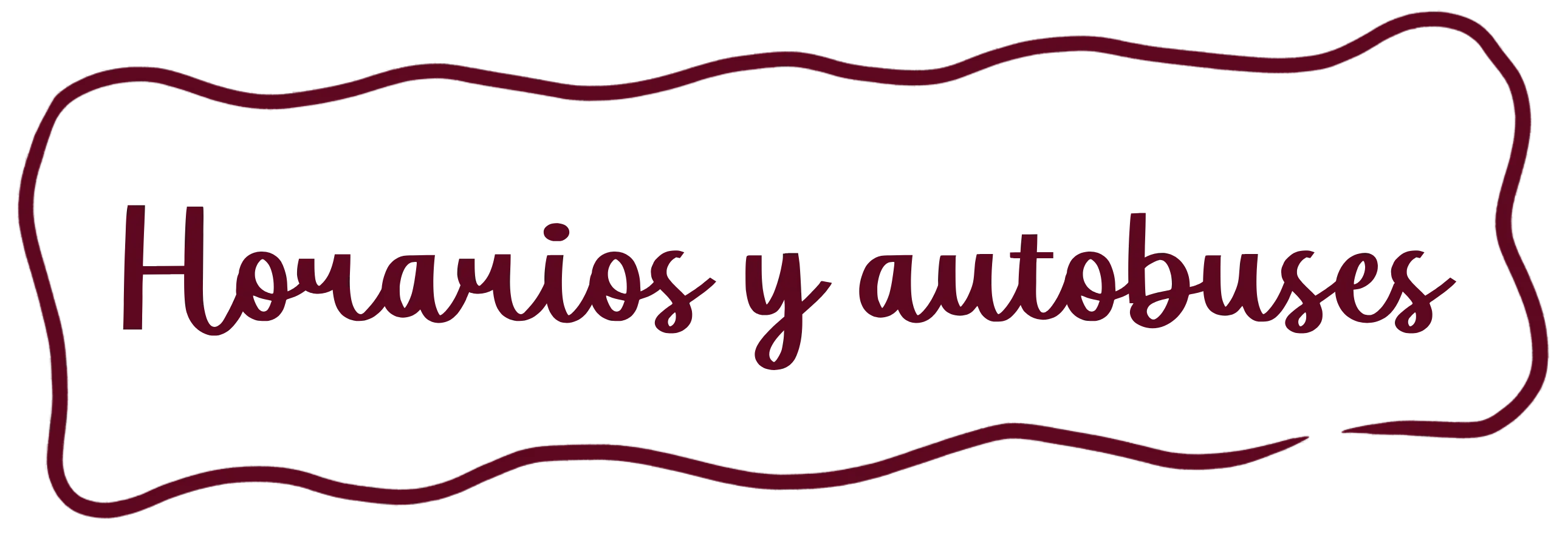 Horarios y autobuses